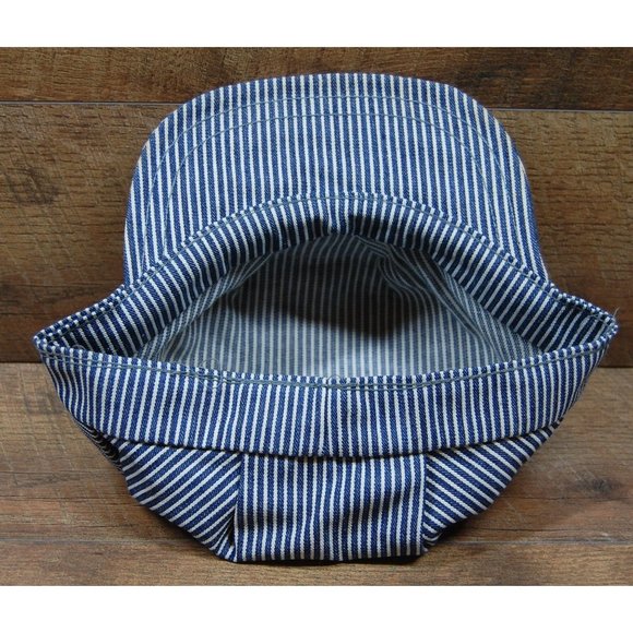 Vintage Strasburg Railroad Railway Hat Utility Cap Fitted 7 1/2 Made in USA - Picture 7 of 9